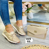 delivery Women casual shoes fashion breathable Walking mesh lace up flat shoes sneakers women tenis
