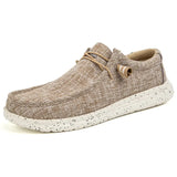 Summer New Men's Canvas Boat Shoes Outdoor Convertible Slip On Loafer Fashion Casual Flat Non-Slip Deck Shoes Big Size