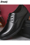 black Men Formal Shoes autumn Winter Men Dress Shoes Brand Men Leather Shoes Men Classic Business