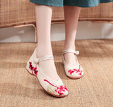 Breakj Fei Bamboo Retro Buckle Ancient Style Hanfu With Embroidered Cloth Shoes Spring And Autumn Women's Single