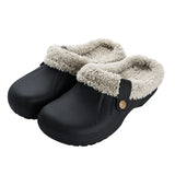 Shoes For Woman Men's Slippers Plush Warm Fur Slippers Clogs Lovers Home Slippers Shoes For Female Mules Women's