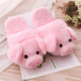 House Slippers Women Winter Animals Fluffy Shoes Kids Living Room Warm Slippers Soft Indoor Rabbit Girls Ladies Flat