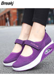 Women's Walking Shoes Lightweight Mesh Breathable Sneakers Fashion Casual Shoes Cushion Flat
