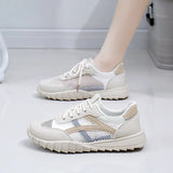 Breakj 2025 New Korean Version Ins Breathable Small White Shoes Women's Low Top Casual Board Shoes Platform Platform Shoes Women HB