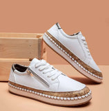 mujer 2021 Graffiti Lace Up Flats Women Fashion Casual Shoes Women loafers Size 43 platform Shoes zapatos