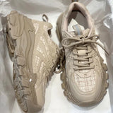 Women diamond chain Shoes New Chunky Sneakers Women Lace-Up Vulcanize Shoes Casual Fashion Dad Shoes Platform Sneakers