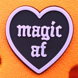 Crystal ball Shoe Charms Magic circle Wizard hat broom moon Shoes Accessories Decoration Fit Buckle Croc Jibz Kids
