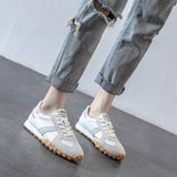 Training Shoes Soft Leather Small White Shoes Soft Soles Soft Surface Comfortable Women's Shoes 2024 New Agan Shoes Leisure Sports