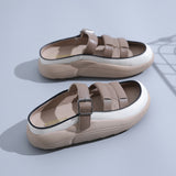 Breakj Slippers 2024 Summer Style Foreign Style Web Celebrity Casual Shoes Soft Sole Comfortable Slippers