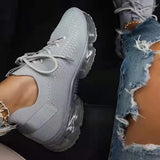 Breathable Mesh Sneaker 2020 Woman Lace Up Vulcanized Ladies Comfortable Women's Casual Flat Female Tennis Shoes Plus