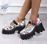 Flower Heels for Women Round Head Women Shoes 2022 Summer Shoes High Heels Womens Platform Heels Zapatos De