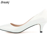 Classic Sexy Pointed Toes 5cm Low Med Kitten High Heels Women Pumps Shoes Spring Brand Design Dress Wedding