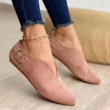 Breakj Summer New Women's Shoes Flat Tip Casual Single Shoes Low Help Shoes Size