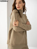Winter basic oversize thick Sweater pullovers Women 2021 loose cashmere turtleneck Sweater Pullover female Long