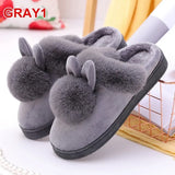 Slippers Women Furry Warm Female Slipper Indoor Home Shoes Casual Ladies Soft Comfort Shoes Woman Furry Rabbit Ears