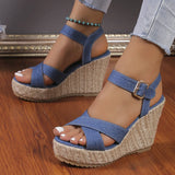 Breakj 2023 New Stylish Platform With High Heel Grass