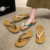 Breakj Flat-Bottomed Flip-Flops Women's New European Net Red Comfortable Soft Bottom Feet Beach Cool Slippers In The Summer Of