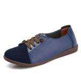 Women Shoes Genuine Leather Summer Flat Shoes Round Head Retro Loafers High Quality Casual Footwear Ladies Zapatos