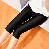 Women Sexy Leggings Summer Capris Neon High Waist Jeggings Spandex Female Fitness Thin Short