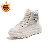 Breakj Cotton Shoes Women Winter Plus Velvet And Thick Snow Boots 2024 Casual High Top Bread Shoes Women