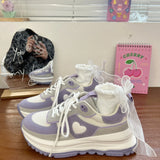 2022 Lolita shoes new pink platform sneakers sweet purple Japanese Women shoe college girls Tennis shoes Women's sports