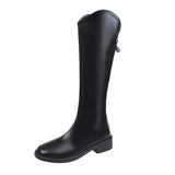 Breakj Cowboy Boots Children But Knee Boots Autumn And Winter New Thin Long-Term Martin Boots High Boots Knight