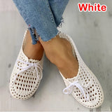 Women's Openwork Slippers Non-slip Deodorant Breathable Flat Sandals Home Indoor Lazy Student Slippers Gladiator