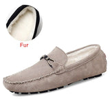 Men Casual Shoes Fashion Male Shoes Cow Suede Leather Men Loafers leisure Moccasins Slip On Men's Driving Shoes Size