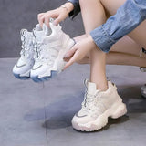 style single women's flat bottom leather casual hot drilling shoes Lady Casual shoes single Platform Sneakers shoes
