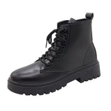 Boots Girls 2024 New Products Lady British Style Black Heightened
