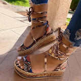 Summer Women Square Sandals Headgear Toe Ring Strap Ankle Strap Roman Sandals Female Large Size Flat Outer Sandals