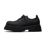 Breakj Men's Shoes 2023 New Black Chef Shoes Low Boot Casual Leather Shoes