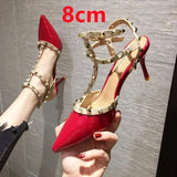 Women Fashion Slip on Office Red High Heel Shoes Lady Classic Black High Quality Office Pumps Zapatos Dama Cool Heels