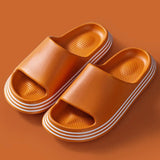 Indoor Slippers Summer Women's Platform Ladies Slides Soft Soled Bathroom Shoes Flat Sandals Casual Comfortable Beach