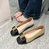 Fragrant Style Thick Heels Women's Spring And Autumn 2023 New Style Temperament Light-Mouth French Medium