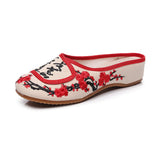 Breakj Summer Embroidered Cloth Shoes Women's