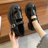 Mary Jane Shoes Cosplay Japanese School Jk Uniform Accessories Lolita Shoes College Gothic PU Platform High Quality