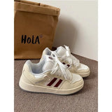 Kong Style Minority Design Board Shoes Female Ins Trend 2024 Fall New Style Students All Kinds Of Casual Bread Small White
