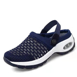 Breakj Air Cushion Cool Slippers Women In Spring And Summer Wearing Thick Bottom With No Backs Fashion Large-Size Vacation Beach Mother Travel