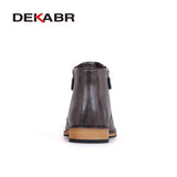2021 Men Boots Comfortable Black Winter Warm Waterproof Fashion Ankle Boots Casual Men pu Leather Snow Boots Winter