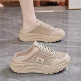 Breakj Go Out In Summer New Mesh Breathable Baotou Shoes High Appearance Level Foreign Style Students Thick Sole Sports Baotou