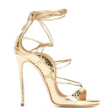 Colors Giatiator Heels Strappy Sandals Peep Toe Cut-out High Platform Sandals Ladies Summer Dress Shoes Cross