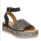 New Arrivals 2021 Big Size 43 Summer Sandals Crystal Woman Shoes Platform Buckle Strap Beach Leisure INS Dropship Comfy