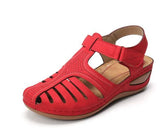 Breakj Retro-Bag-Headed Sandals Women's Summer New Hole Shoes Thick-Soled Round-Headed Slope And Octage Fish