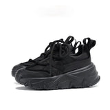 Sneakers Flat Platform Shoes 2021 Height Increasing PU Leather Fashion Casual Shoes Breathable Thick Bottom Ladies