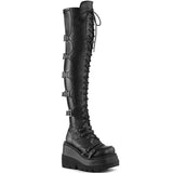 Breakj 9.5Cm Thick Bottom Boots 2025 New Gothic Slope With Knee Boots Female Dark Temperament Hottie