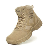 New Men's Military Tactical Boots Special Force Leather Desert Boots Outdoor Camping Hiking Boots Big Size Free