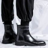 Breakj Boots High Boot Side Zipper Casual Leather Boots 2023 New