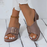 Breakj And Summer 2024 New Large-Size Lady Slope And Small Sandals Elegant Temu Comfortable Breathable And