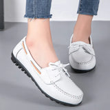Nurse Flat Shoes Women 2021 Women's Moccasins Loafers Shoes For Female Lace Up Breathable Flats Walking Chaussure